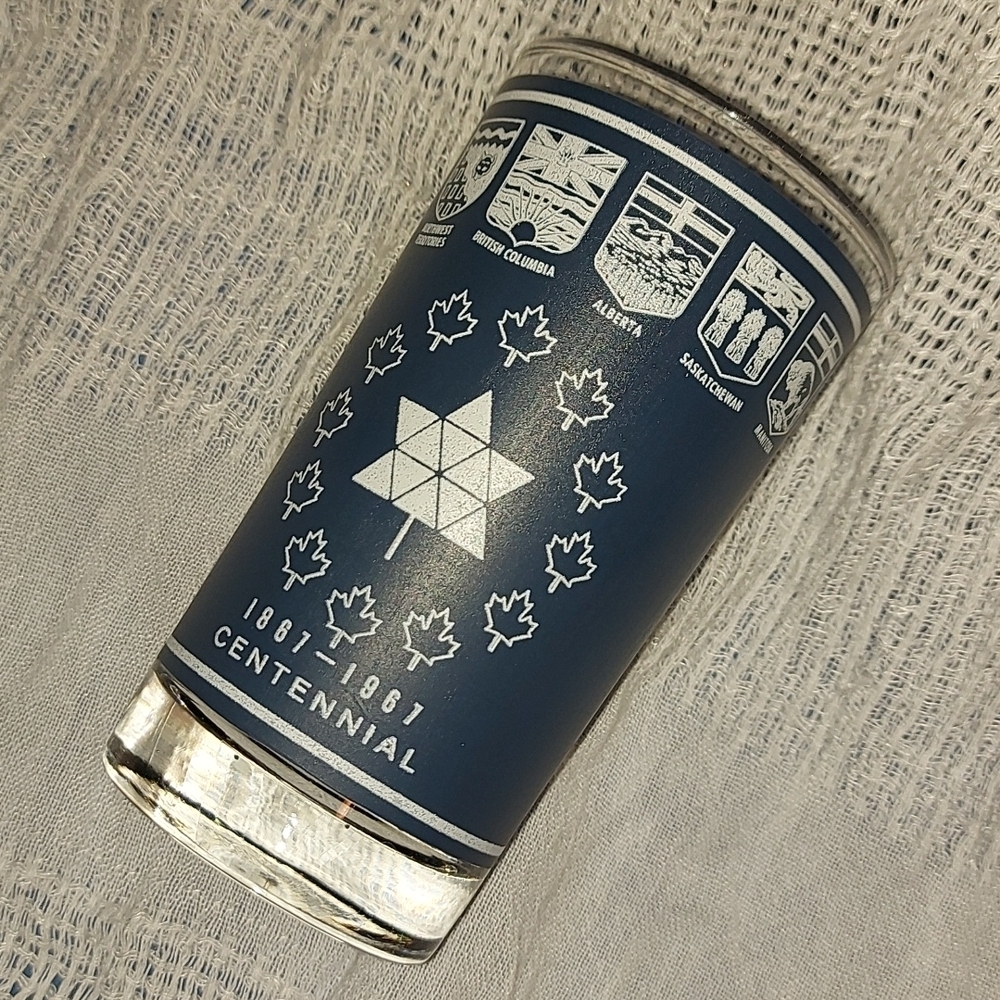 Canada Centennial 1867-1967 Vintage Glass